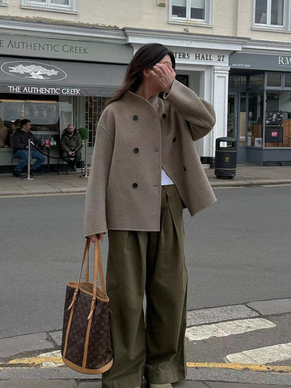 Veste oversize tendance avec bouttons