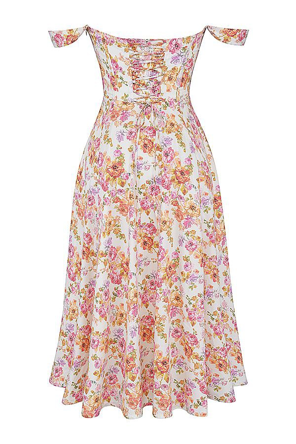 Madi | Robe Midi à Imprimé Fleuri