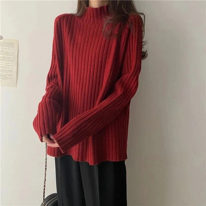 Gina | Pull à Col Haut Pour Femmes | Long