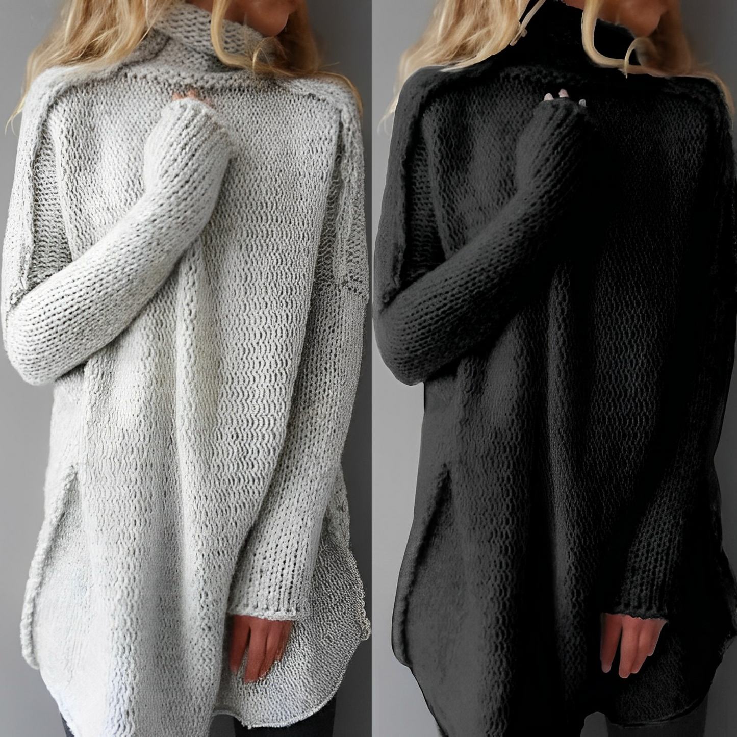 Anna | Pull Long en Tricot