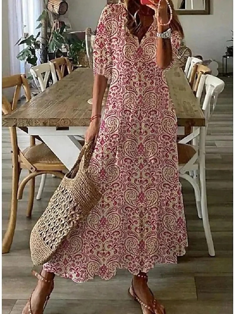 Loren | Robe Longue Bohémienne